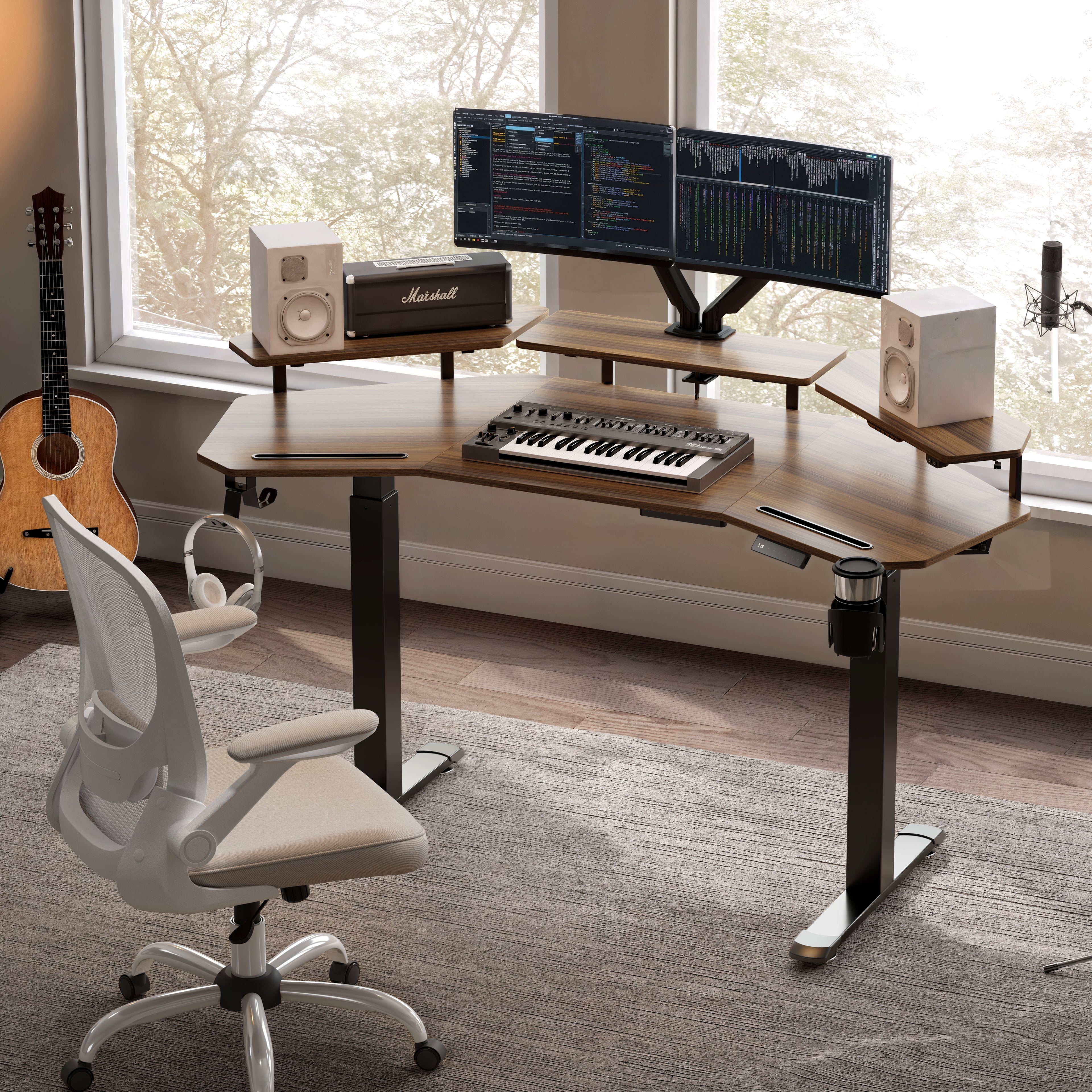 Aero Pro Wing Shaped Standing Desk (63"x23")